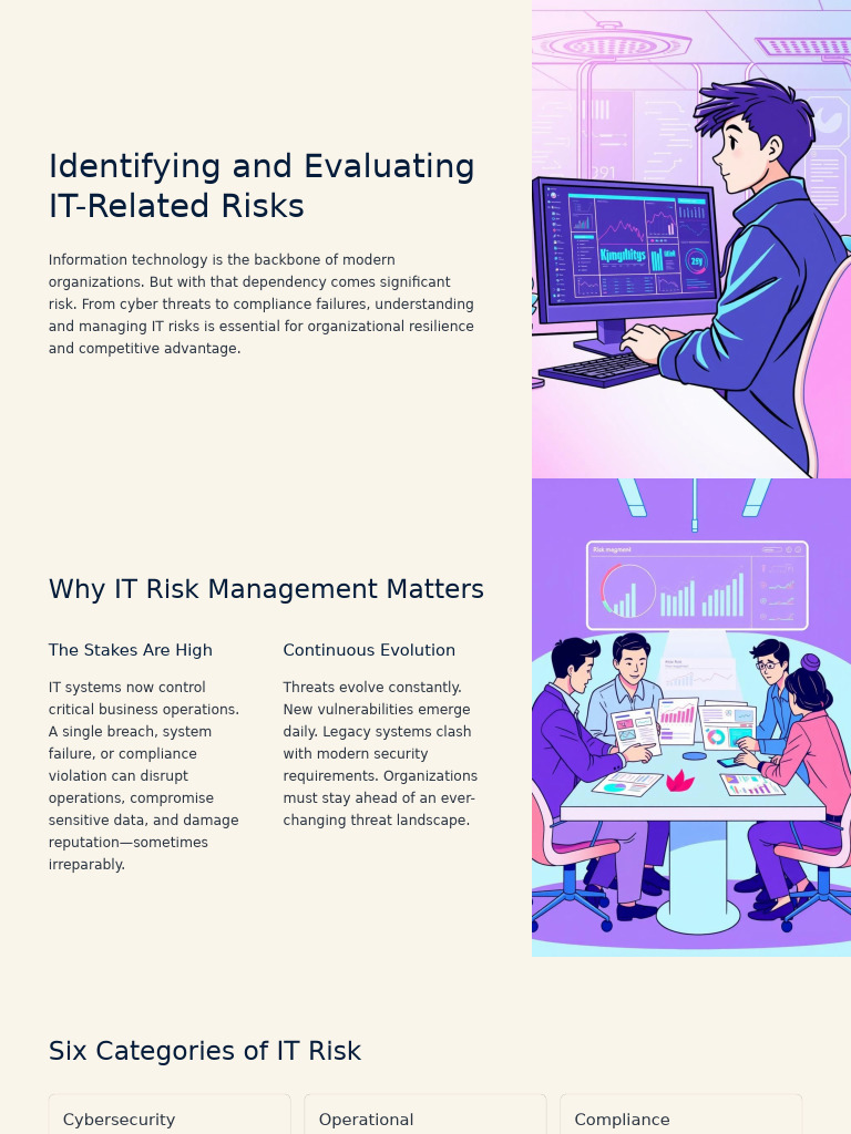 IDENTIFYING and Evaluating IT RELATED Risk | PDF | Risk | Computer Security