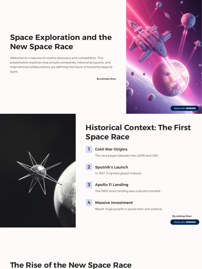 Space Exploration and The New Space Race | PDF | Nasa | Private Spaceflight