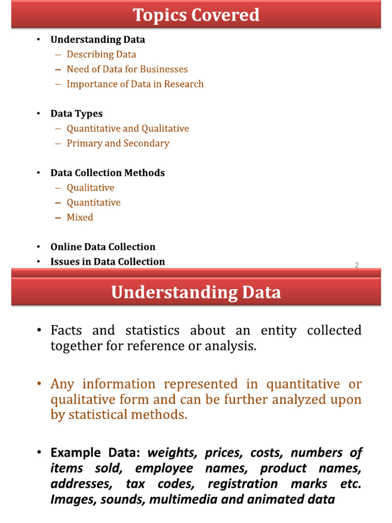 Understanding Data - Beena Maam | PDF