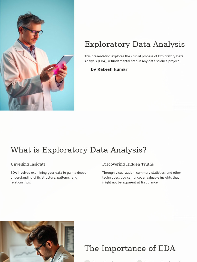 Exploratory Data Analysis Techniques | PDF | Data Analysis | Applied ...