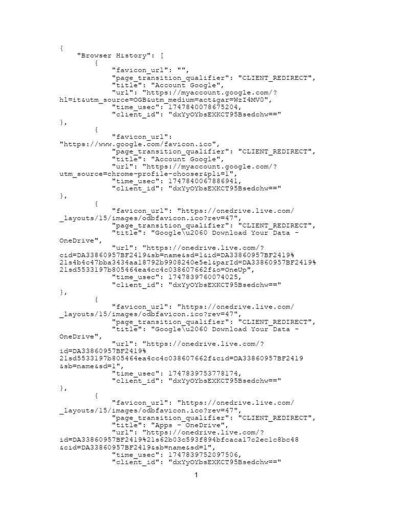 Google and OneDrive Account History | PDF | Online Services ...