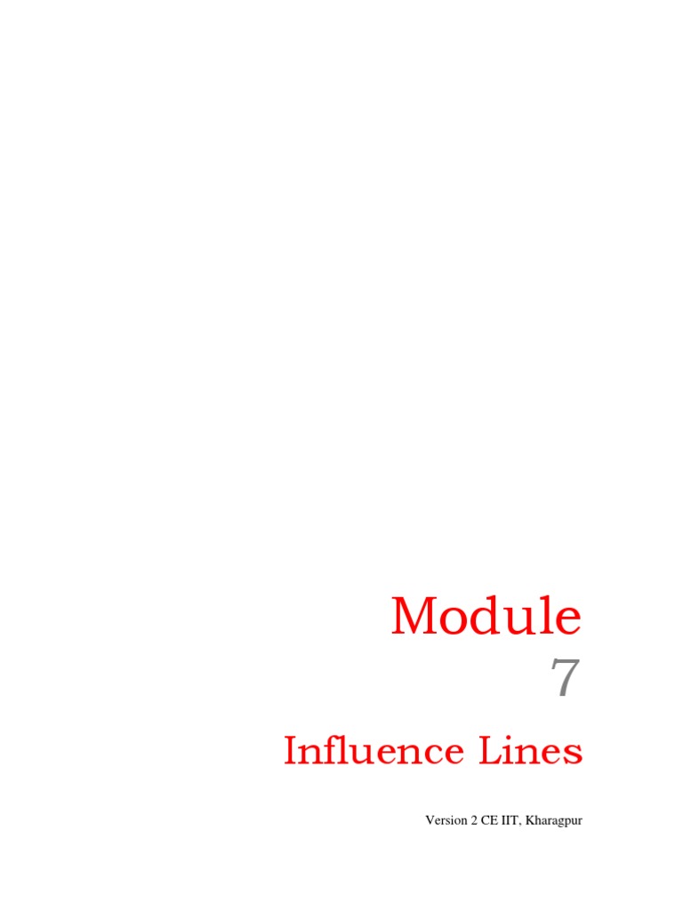 Influence Lines for Beam Analysis | PDF