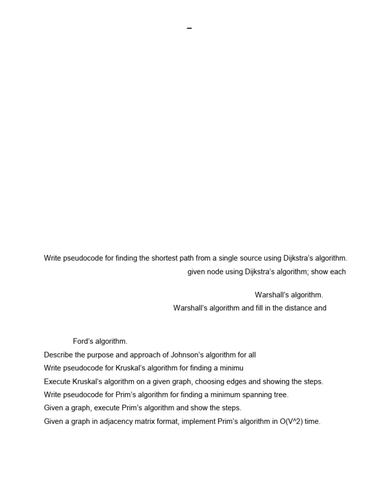 Graph Theory and Algorithms Exam Guide | PDF | Mathematical Relations ...