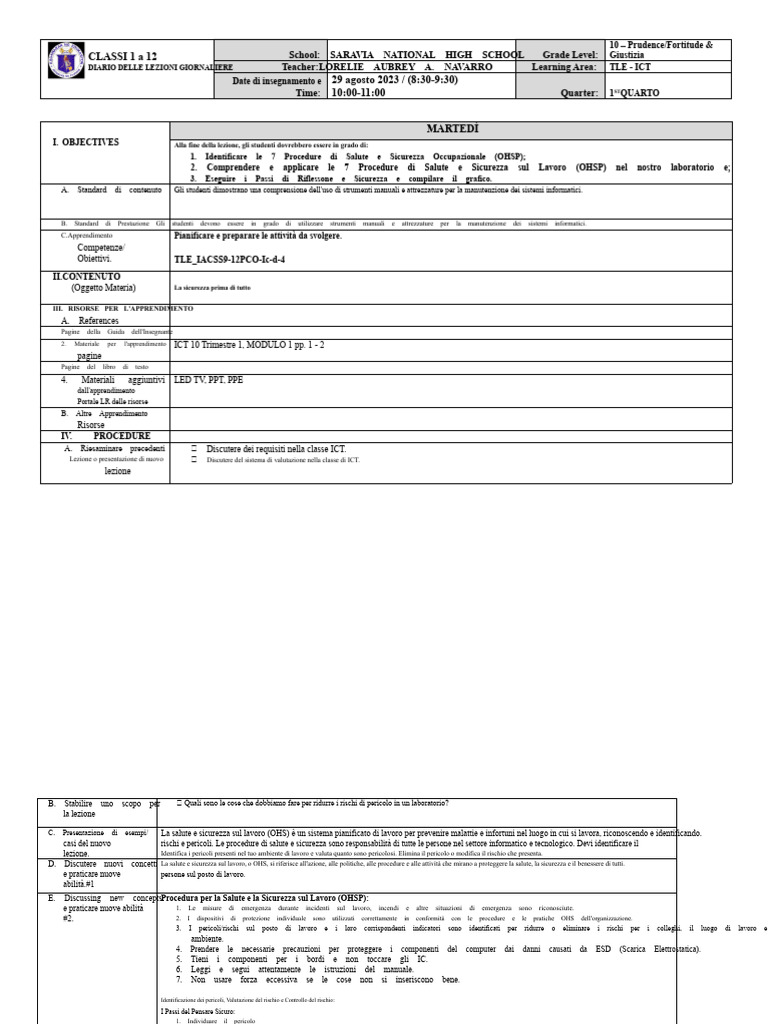 DLL - Tle Ict CSS 10 - Q1 - D1 | PDF