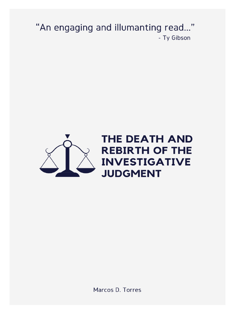 The Death and Rebirth of The Investigative Judgment | PDF
