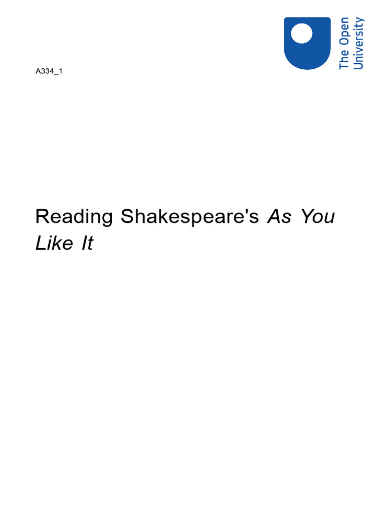 Understanding Ganymede in As You Like It | PDF | As You Like It