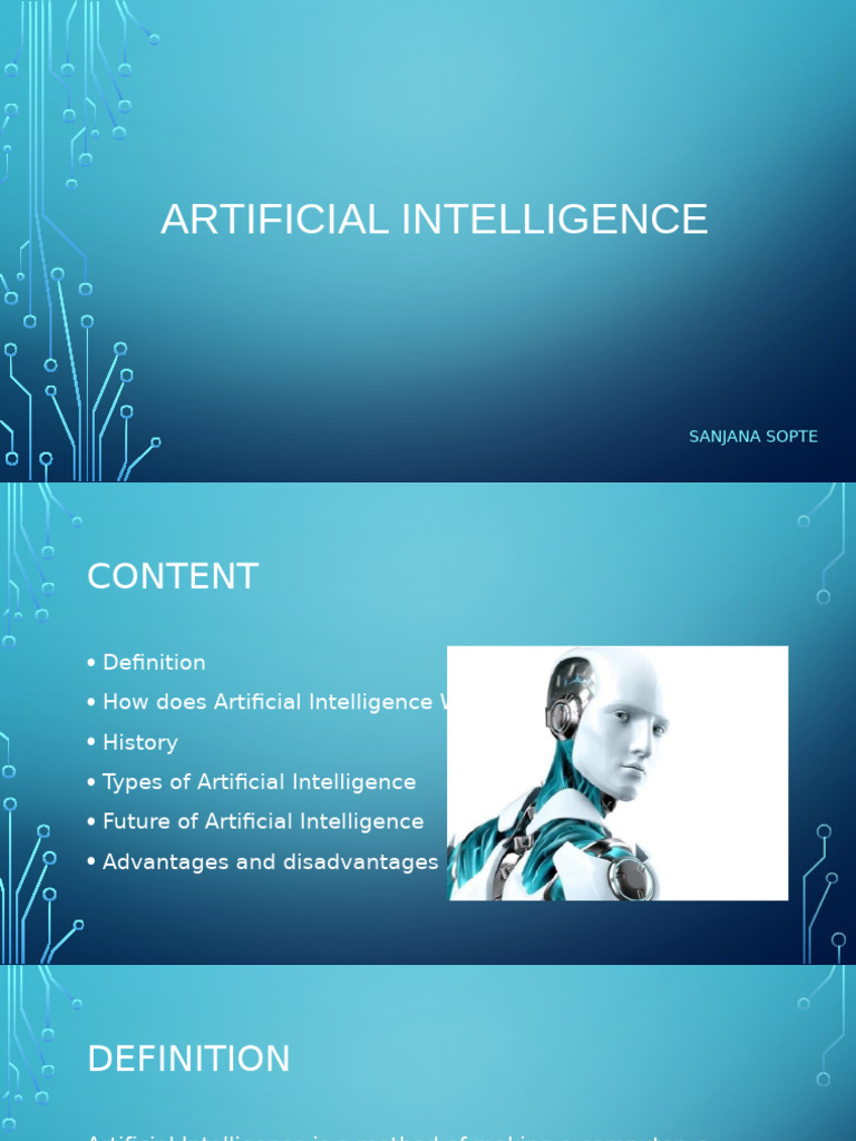 Overview of Artificial Intelligence Concepts | PDF