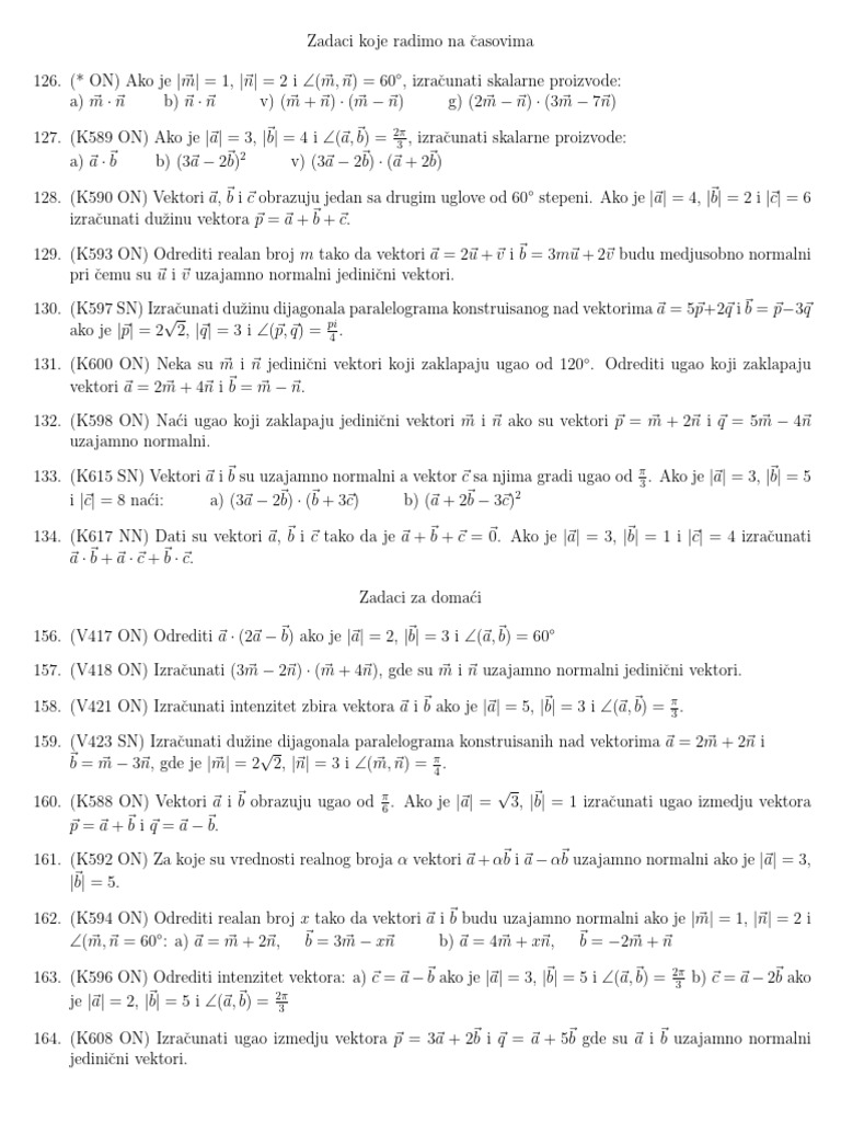 Zadaci Treci Razred 16. Deo | PDF