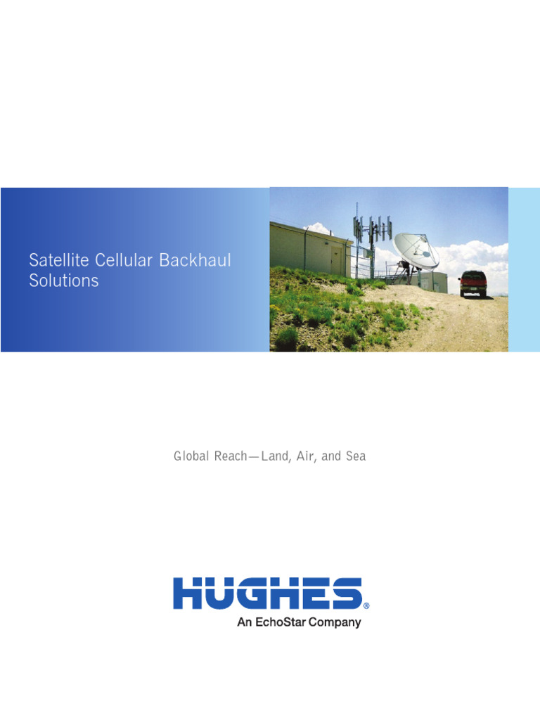 Satellite Cellular Backhaul Solutions | PDF | 4 G | Wi Max
