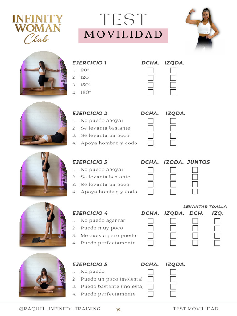 Test Movilidad INFINITY WOMAN | PDF