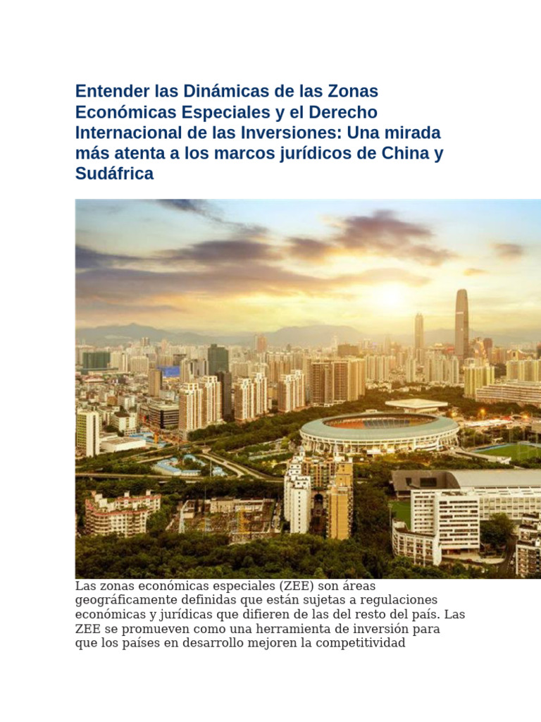 Zonas Económicas Especiales y ESG en DII | PDF | Sustentabilidad ...
