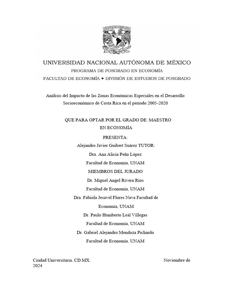 Impacto de Zonas Económicas en Costa Rica | PDF | México