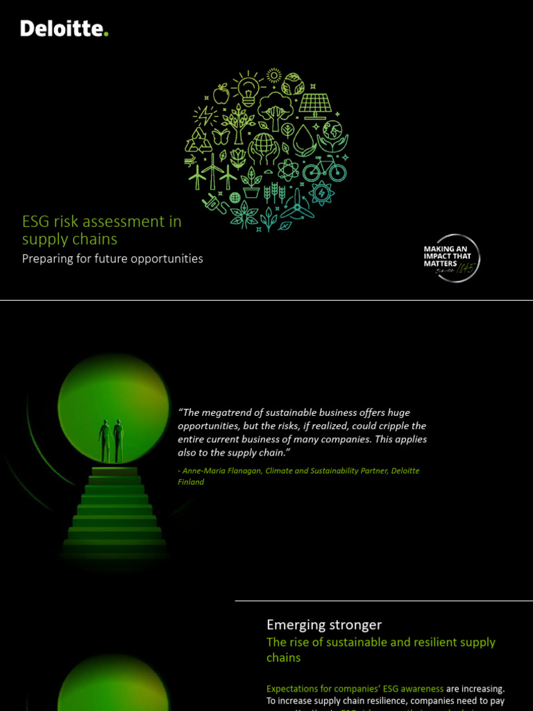 ESG Risk Assessment in Supply Chains | PDF | Supply Chain | Sustainability