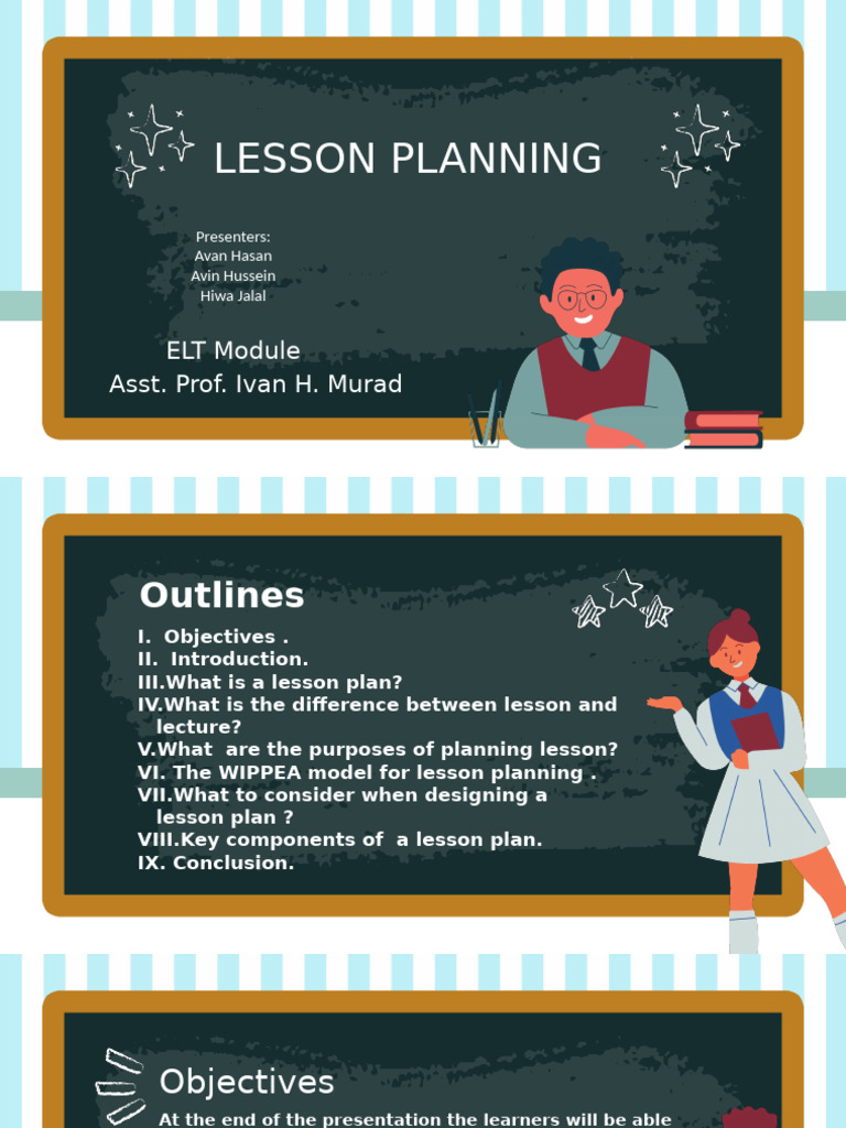 Lesson Planning Presentation. ELT | PDF | Lesson Plan | Teachers
