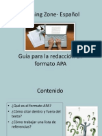 Guía para la redacción formato APA