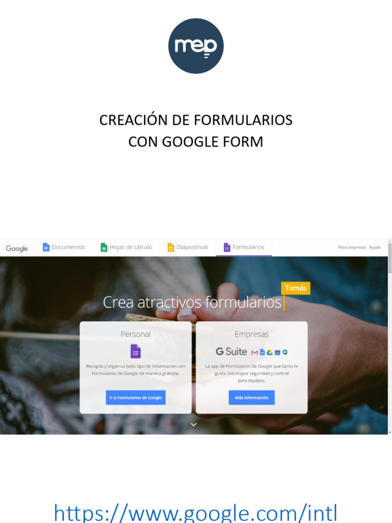 GUIA - Creación de Formularios Con Google Form | PDF