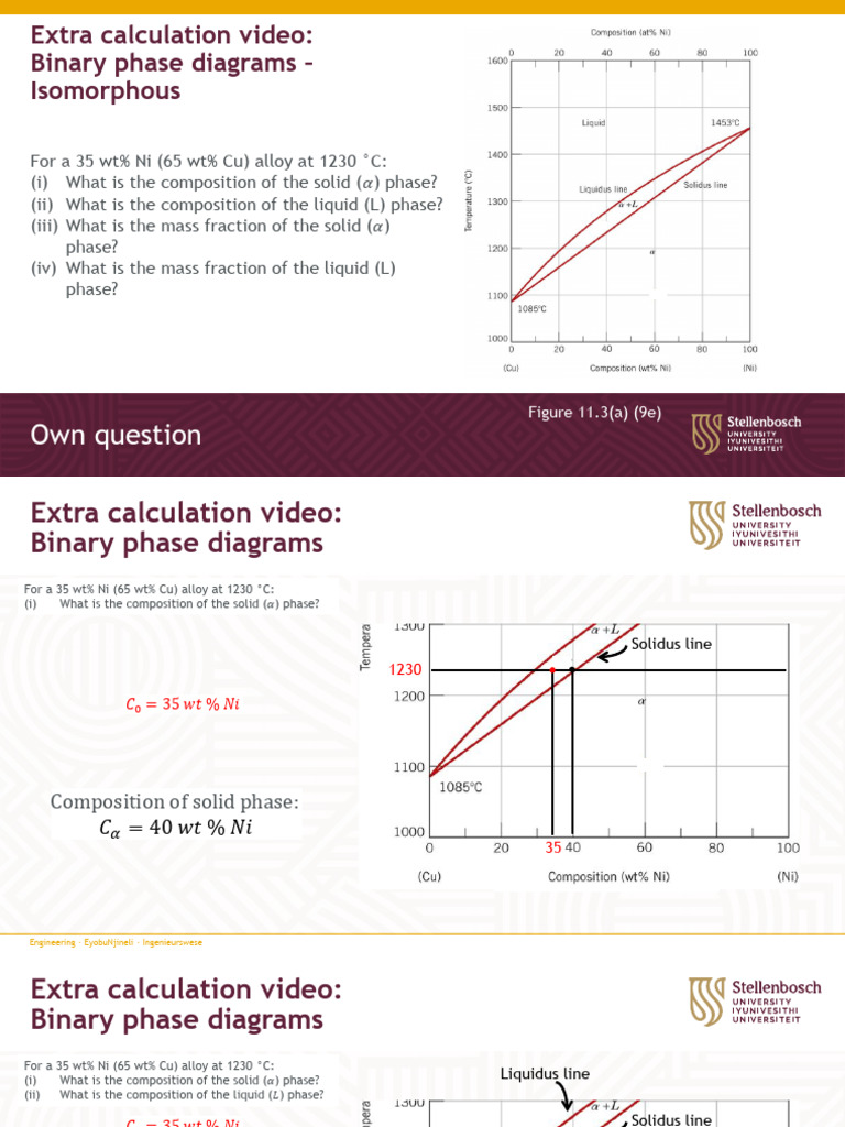 Extra Calculations Phase Diagrams | PDF | Materials | Metals