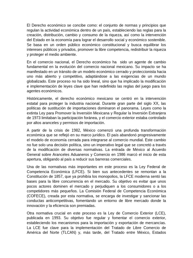 Comercio Nacional | PDF | El comercio internacional | Sustentabilidad
