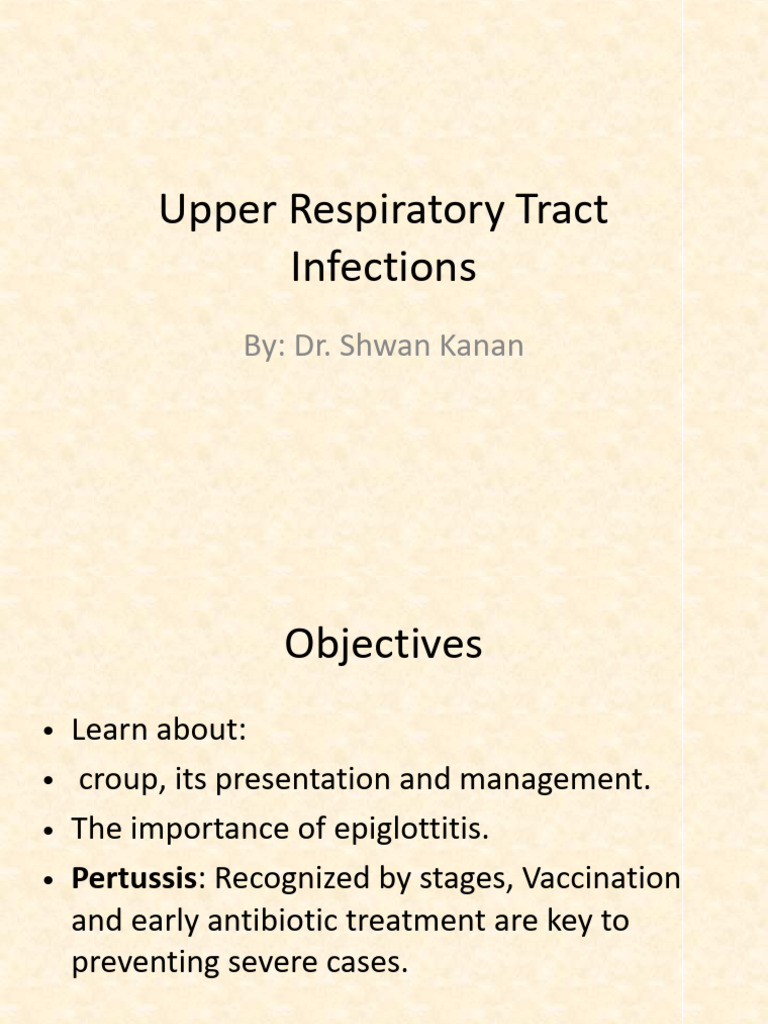 Upper Respiratory Infections Overview | PDF | Clinical Medicine | Human ...