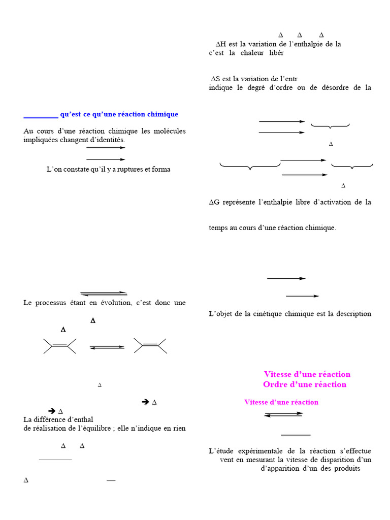 Cinétique chimique : mécanismes et vitesses | PDF | Cinétique chimique ...