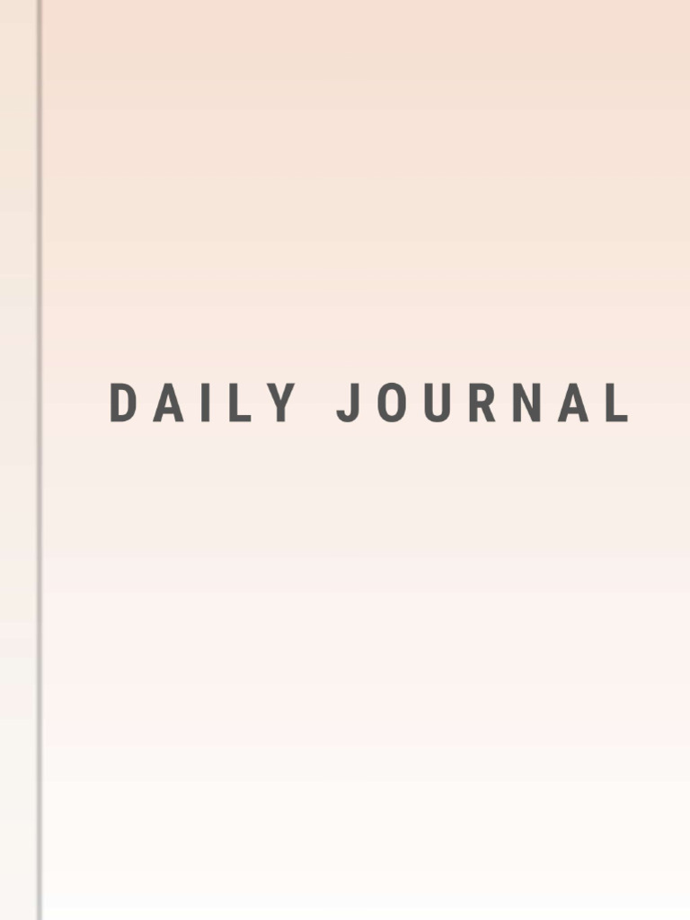 Daily Journal - Lined Mon Start Color 1 | PDF