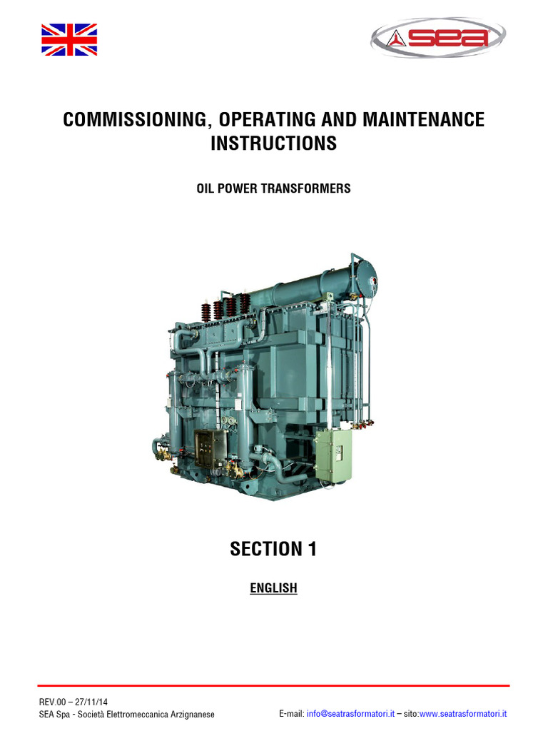 Oil Power Transformer Maintenance Guide | PDF | Transformer ...