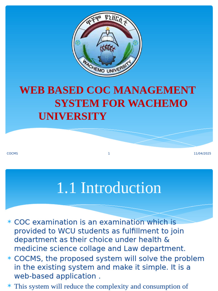 Web-Based COC Management for WCU | PDF | User Interface Design | User ...