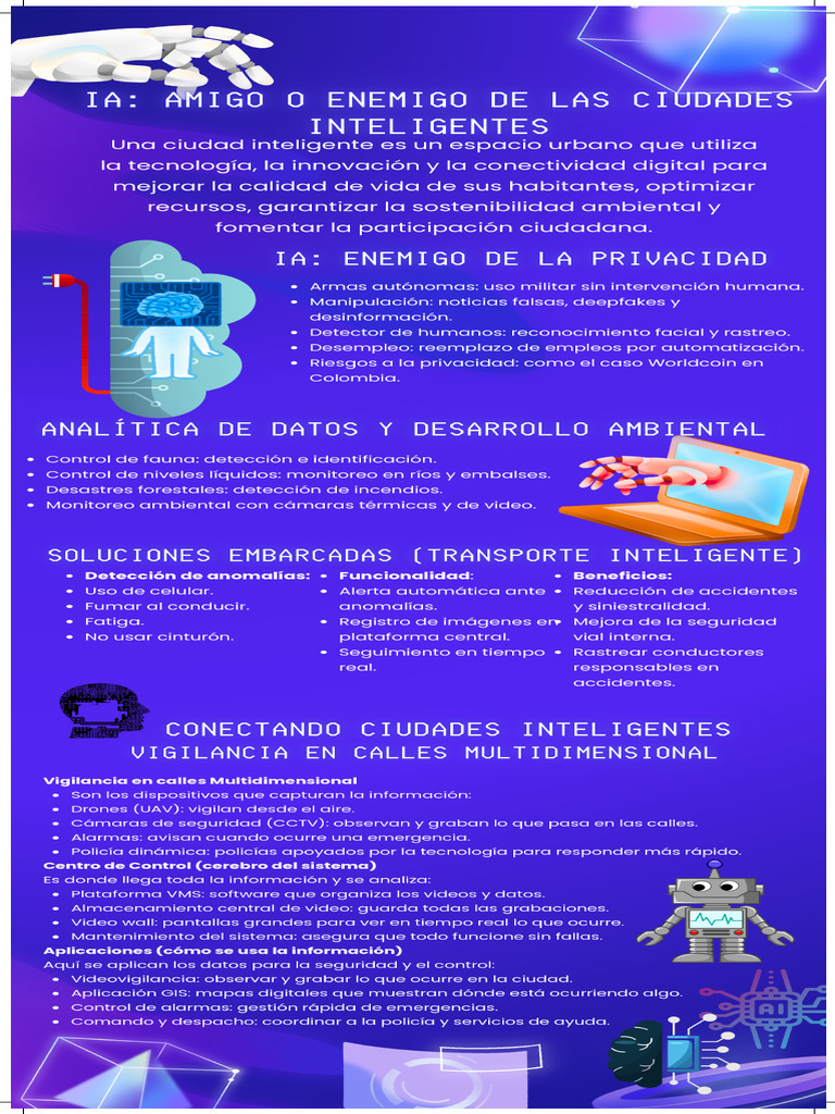 Blue Technological Artificial Intelligence Infographic | PDF