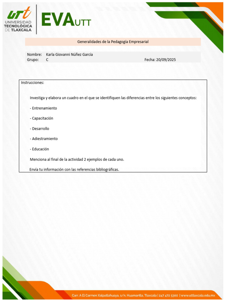 Actividad 3 KGNG - AACH - 7C | PDF | Aprendizaje | Modificación de ...