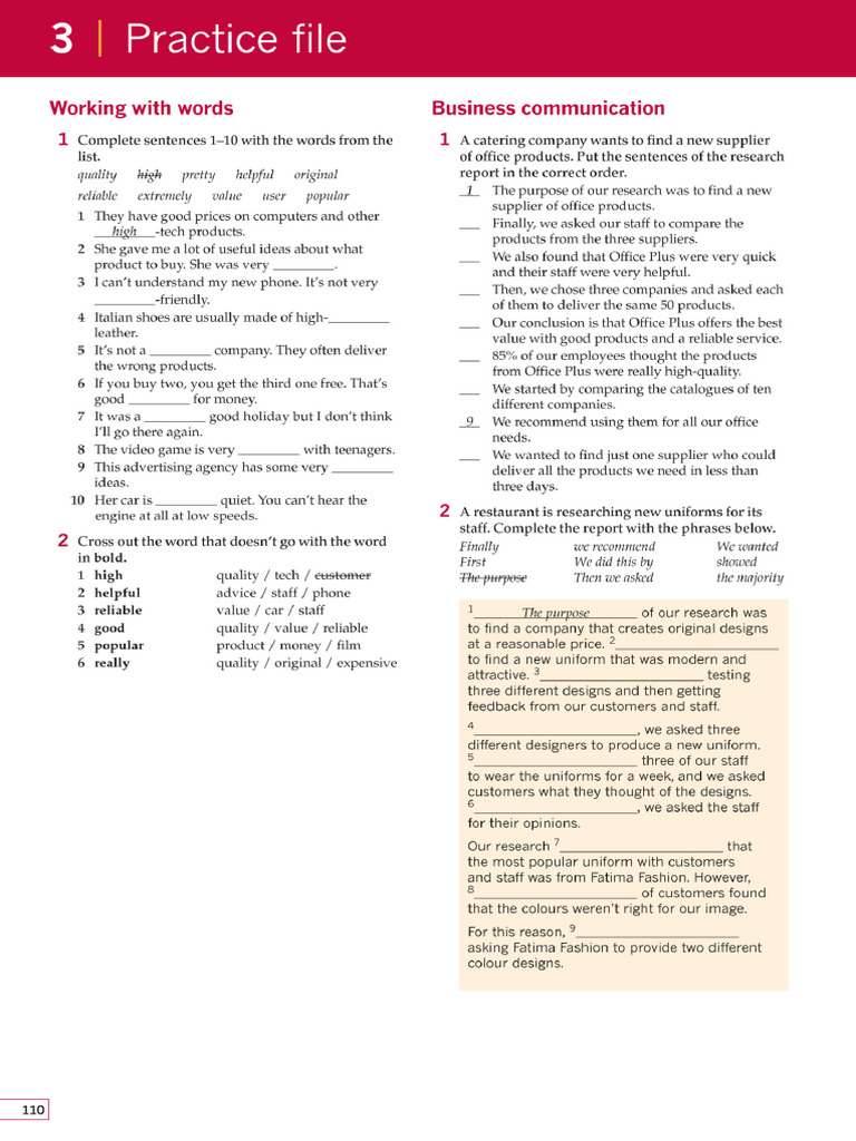 Practice File - Unit 3 | PDF