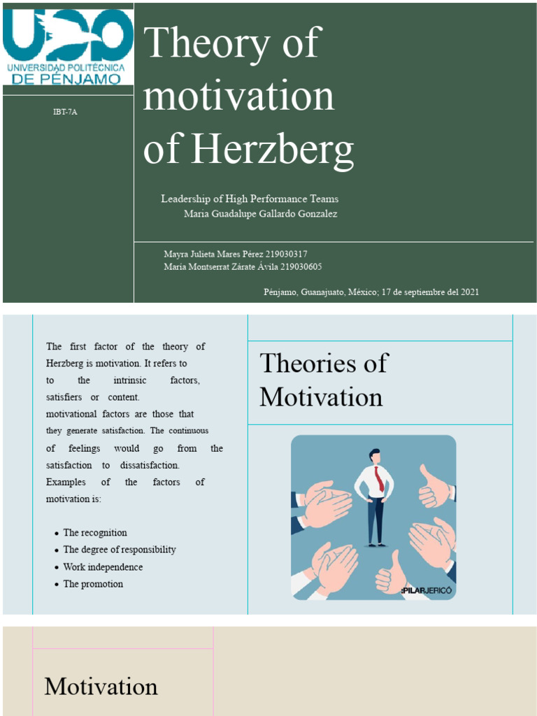 Herzberg's Motivation Theory | PDF | Motivational | Motivation