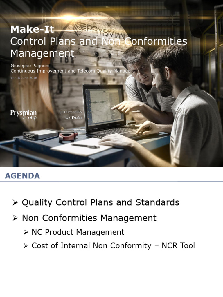 GP MakeIt - jun16.QualityControlPlanandNCManagement | PDF