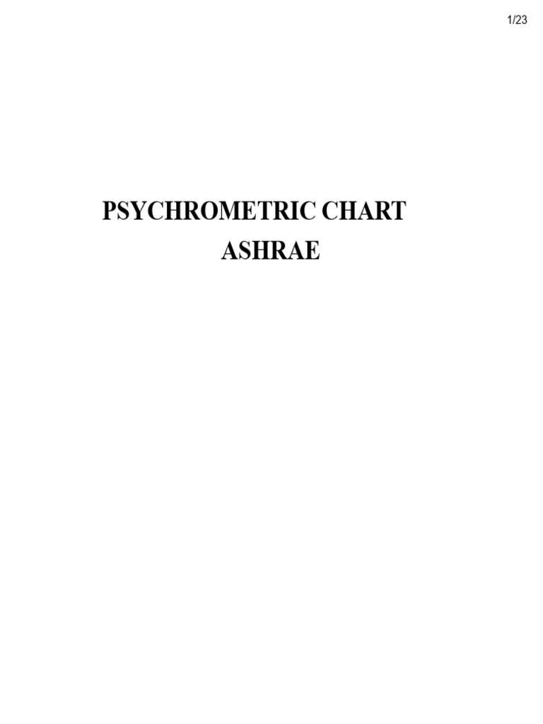 ASHRAE Psychrometric Diagram Guide | PDF