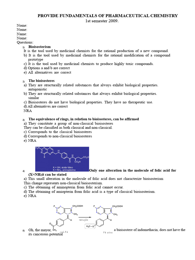 Fundamentals of Pharmaceutical Chemistry | PDF | Medicinal Chemistry ...