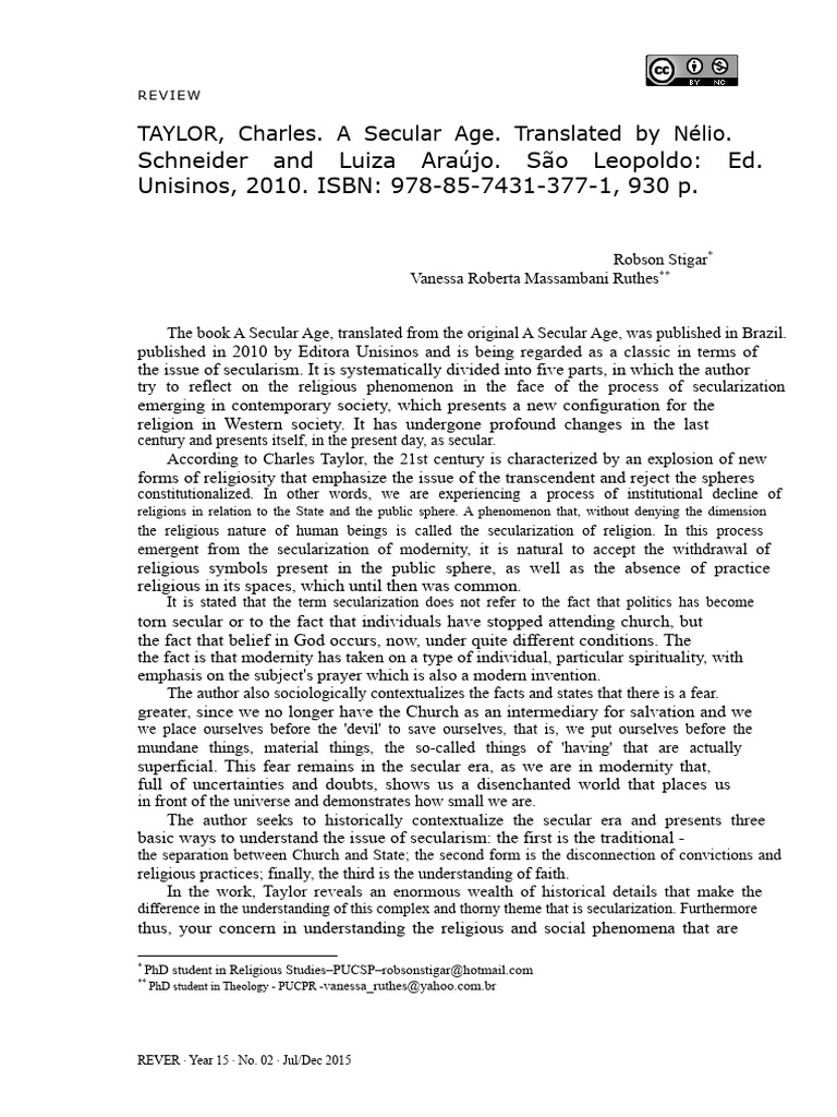 Understanding Secularization in Modernity | PDF | Secularity | Modernity
