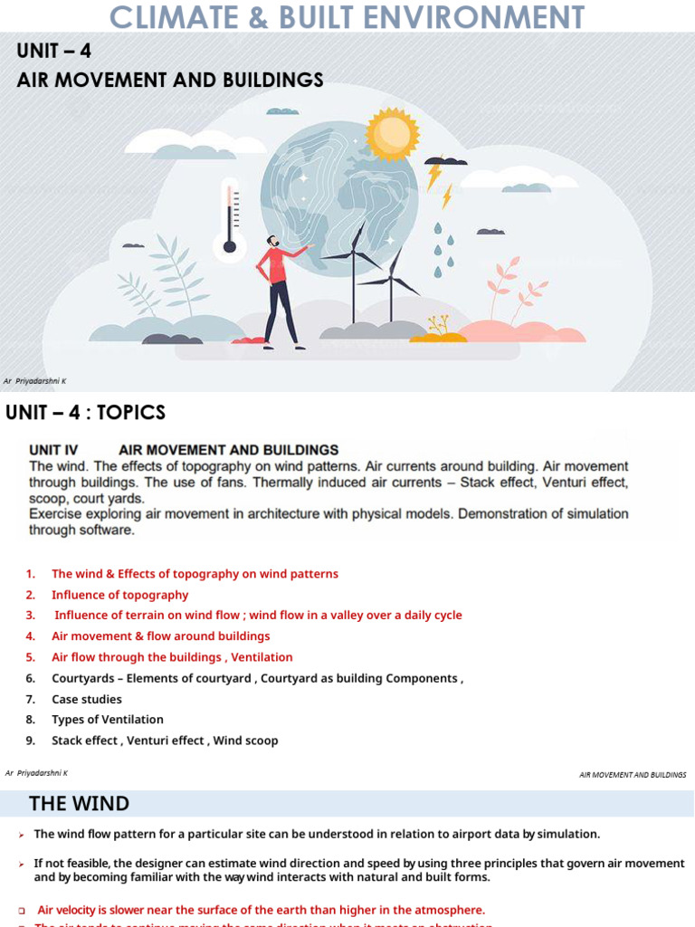 Wind Patterns and Building Design | PDF | Wound | Atmosphere Of Earth