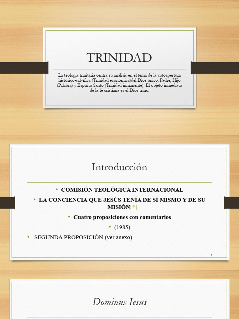 Teología de la Trinidad en el Cristianismo | PDF | Trinidad | Dios