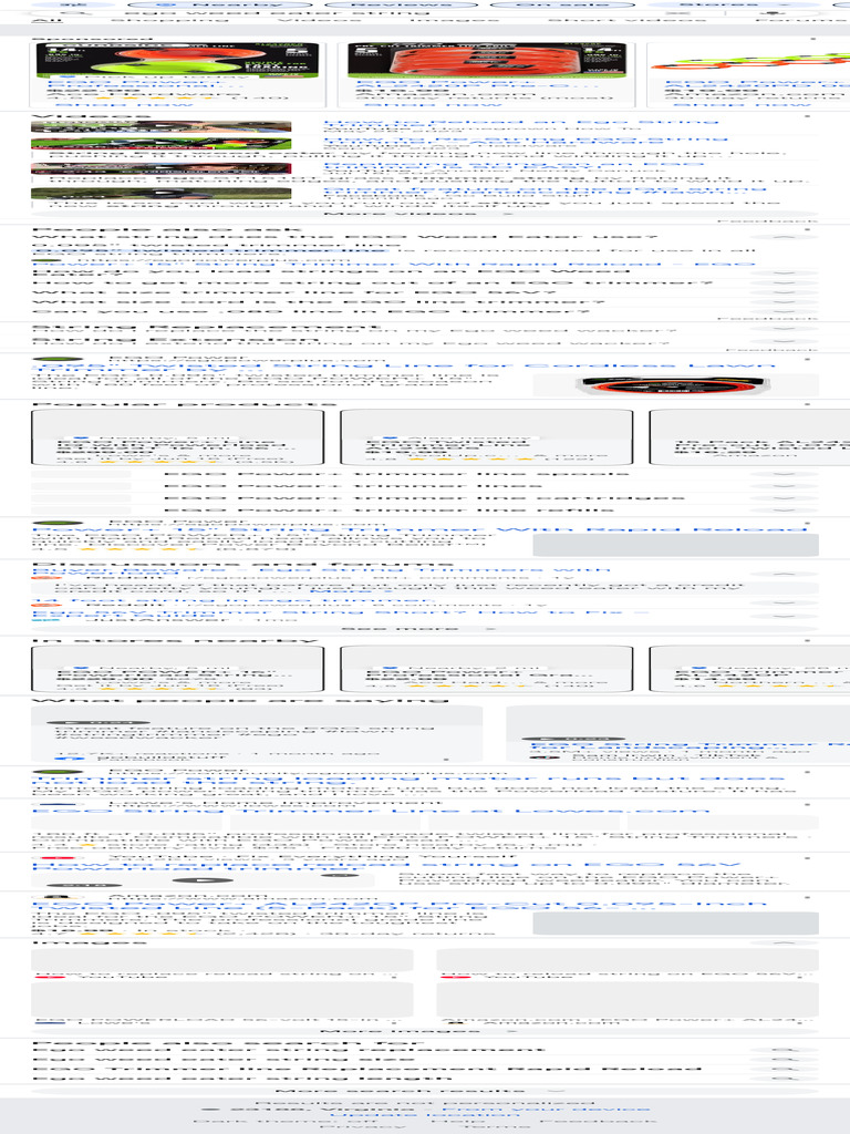 Ego Weed Eater String Google Search Pdf Farming Tools