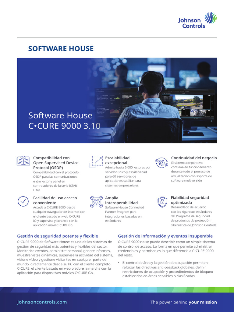 Gestión de Seguridad C•CURE 9000 | PDF | Sas (software) | Computación ...