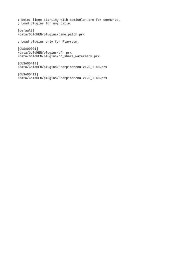 Plugins Ini | PDF