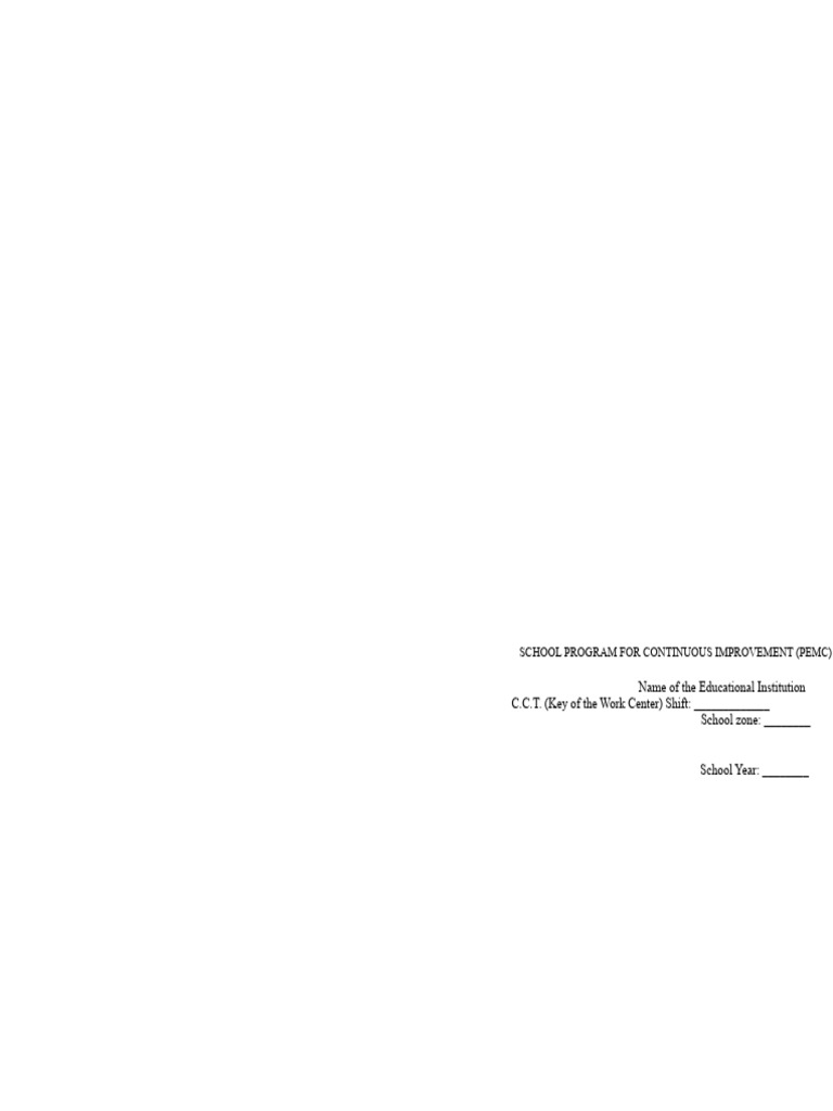 Continuous Improvement Program for Schools | PDF | Teachers | Learning