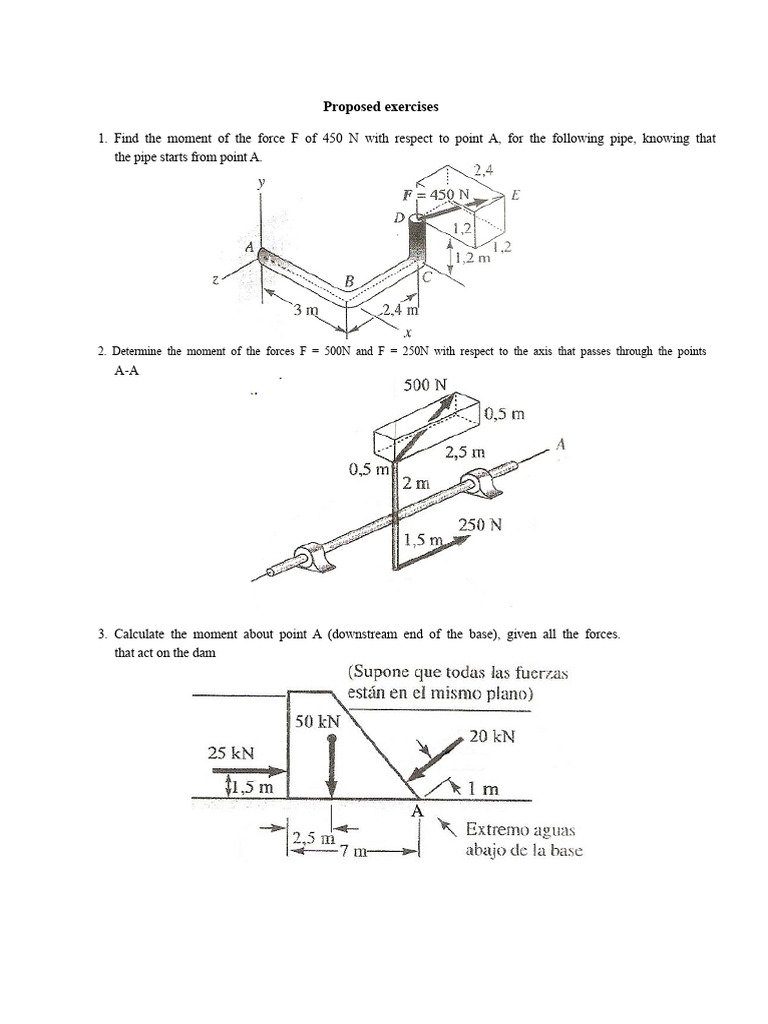 Force Moment Calculations and Theorems | PDF | Force | Euclidean Vector