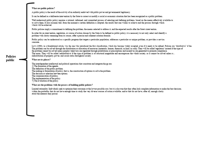 Understanding Public Policies and Their Phases | PDF | Policy | Rationality