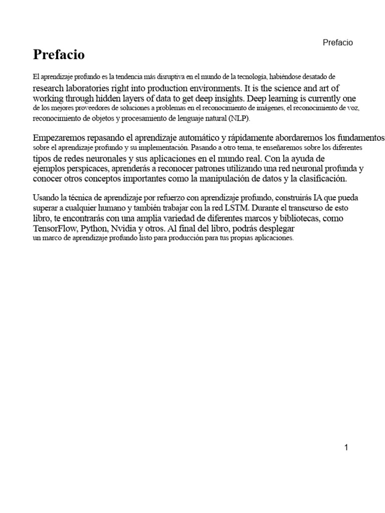 Guía Completa de Aprendizaje Profundo | PDF | Aprendizaje profundo ...
