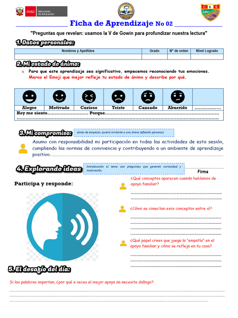 Ficha de Aprendizaje No 02 | PDF | Evaluación | Cognición
