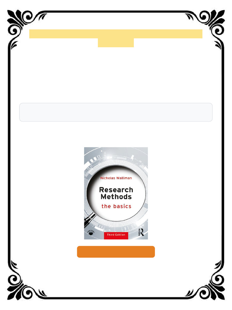 5518research methods the basics 3rd edition nicholas walliman kindle