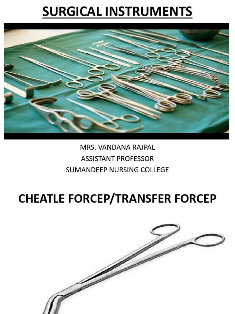 Comprehensive Guide to Surgical Instruments | PDF | Surgical Suture ...