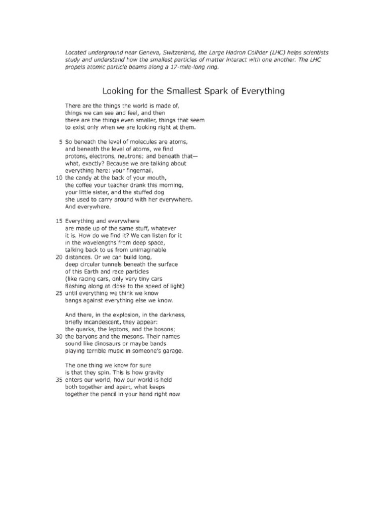 9th Grade Poem | PDF