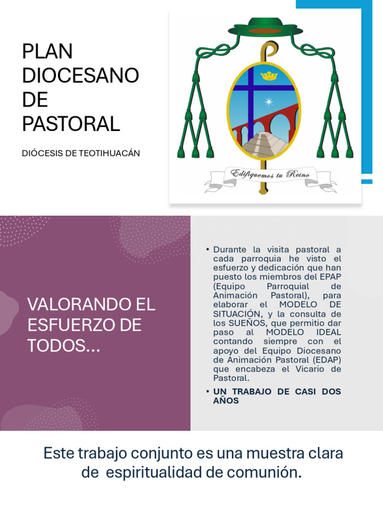 Plan Pastoral Diocesano Teotihuacán | PDF | eucaristía | Iglesia Católica