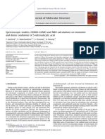 Vibrational and Dimeric Characteristics of 5-Nitrosalicylic Acid